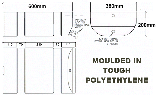 Underbody Truck Water tanks