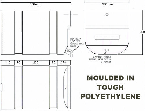 Underbody Truck Water tanks